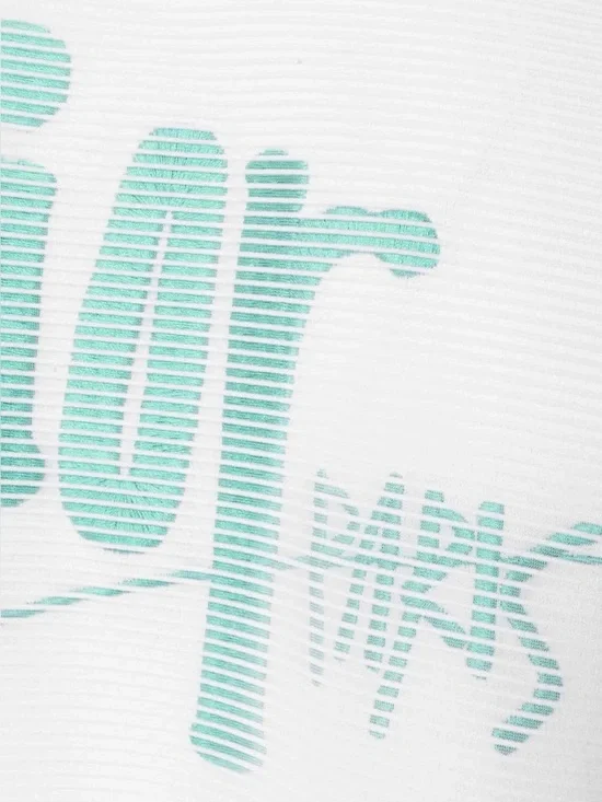 Dior White Tee with Mint Script Logo - Picture 2 of 6